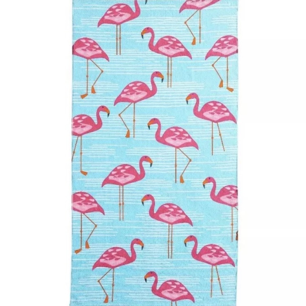 Flamingos Beach Towel 100% Cotton Super Soft